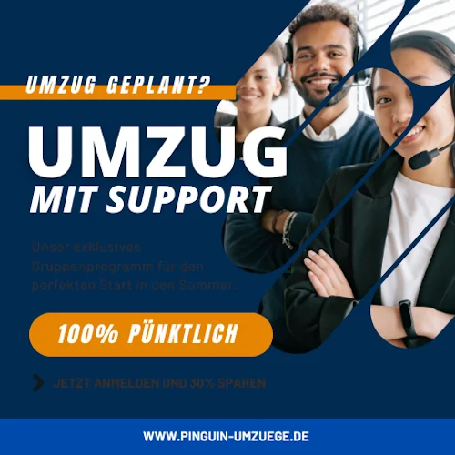 Der Support für den Umzug. 100 % pünktlich am Umzugstag.