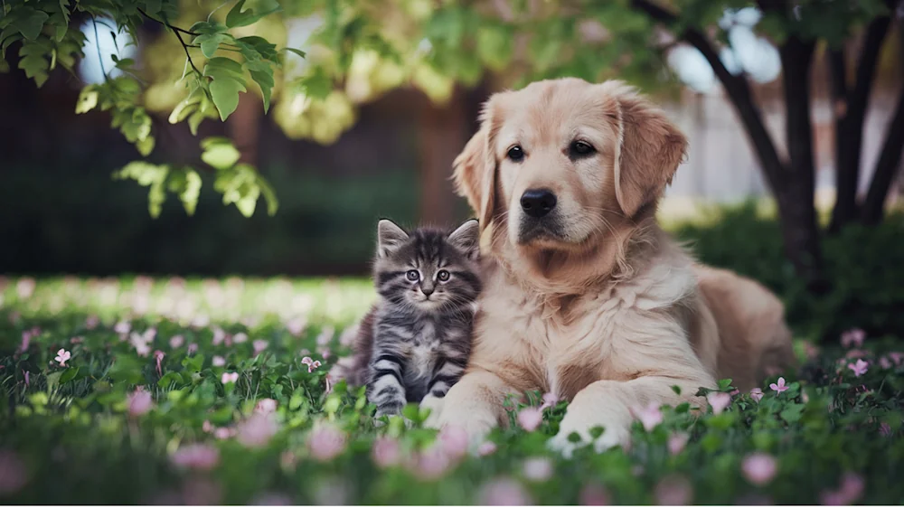 Umzug mit Hund und Katze.