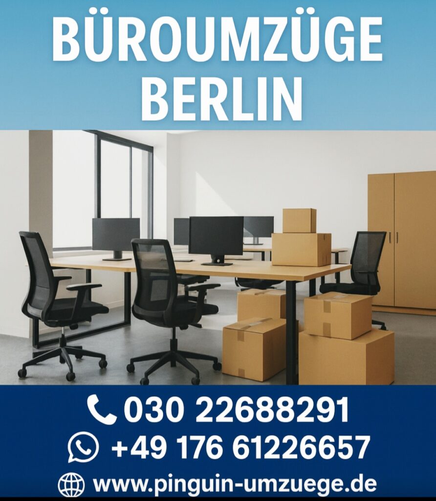 Büroumzug professionell Firmenumzug Büro Umzugsservice Pinguin Umzüge