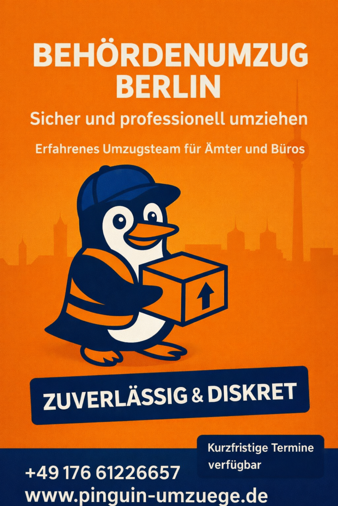 behördenumzug berlin pinguin umzuege sicher professionell amt umzug service