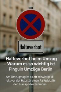 Halteverbotszone Berlin beantragen Umzug Vorbereitung