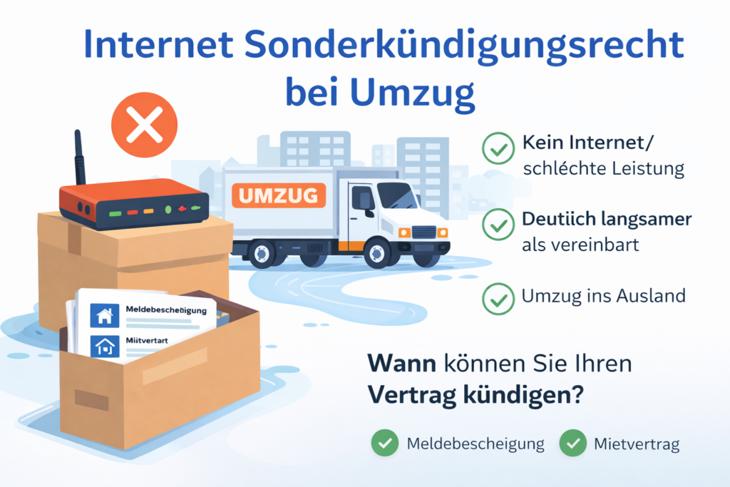 Sonderkündigungsrecht Internet bei Umzug wann Sie Ihren Internetvertrag kündigen können einfach erklärt