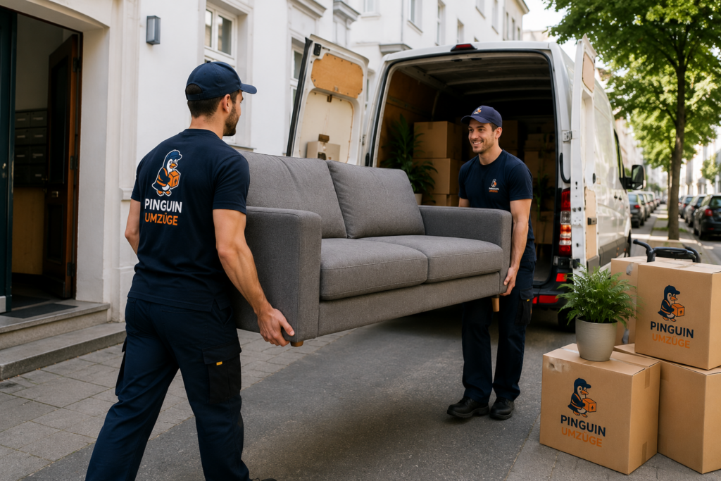 Kleiner Umzug Berlin mit Pinguin Umzüge beim Möbeltransport in Berlin
