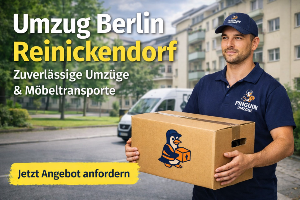 Umzug Berlin Reinickendorf mit Pinguin Umzüge Möbeltransport